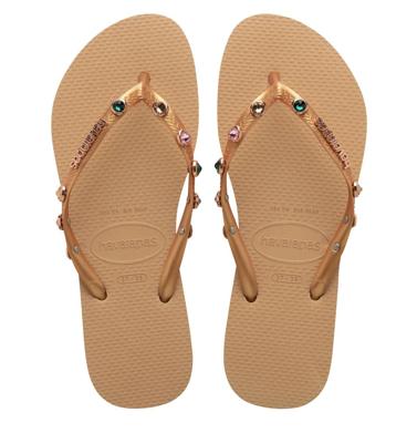 Havaianas - Slim Luxury Gold | Swarovski Rubber Dames