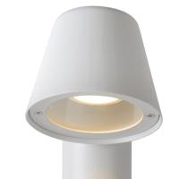 Lucide DINGO-LED - Sokkellamp - LED Dimb. - GU10 - 1x5W 3000K - IP44 - Wit - thumbnail