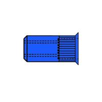 Gesipa Blindklinkmoer | klinknagelschacht d x l 11 x 17 mm M8 | staal kleine kop | 100 stuks - 1433714 1433714 - thumbnail