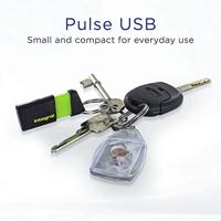 Integral Pulse USB 2.0 stick, 128 GB, zwart/geel - thumbnail