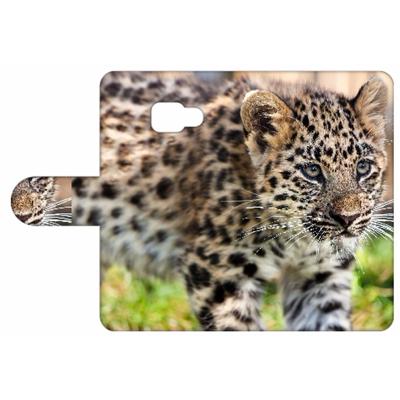 Samsung Galaxy A3 2017 | Telefoonhoesje | Met pasjeshouder | Baby Luipaard