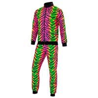 Neon Rave Trainingspak Zebraprint Gekleurd - thumbnail