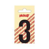 Deco cijfer 3 nobel zwart 60 mm Pickup - Pickup - thumbnail