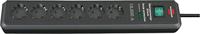 Brennenstuhl 1159540366 PDU Stekkerdoos | Secure-Tec | 6 Sockets | Overspanningsbeveiliging | Schakelaar | Zwart | 2 meter - thumbnail