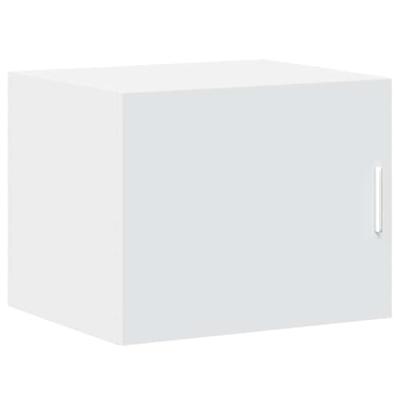 Opbergkast smal 50x42,5x225 cm bewerkt hout wit