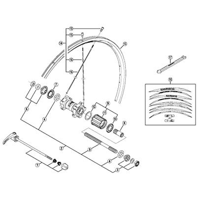 Shimano conus remnaaf cbe-110 inclusief stofkap zwart
