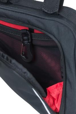 Basil sport design frametas m - zwarte fietstas - 1,7l - waterafstotend - klittenbandbevestiging