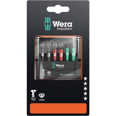 Wera Mini-Check IMP DC 50 mm PH/PZ/TX 05073890001 Bitset 6-delig Kruiskop Phillips, Kruiskop Pozidriv, Binnen-Torx Impactor technologie Wera Mini-Check IMP DC 50 mm PH/PZ/TX 05073890001 Bitset 6-delig Kruiskop Phillips, Kruiskop Pozidriv, Binnen-Torx Impactor technologie