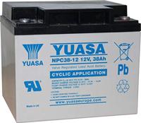 Yuasa NPC38-12 Loodaccu 12 V 38 Ah Loodvlies (AGM) (b x h x d) 197 x 170 x 165 mm M5-schroefaansluiting Onderhoudsvrij, Cyclusbestendig - thumbnail