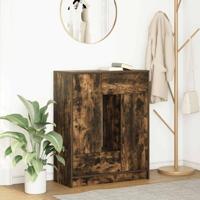 Dressoir met lades en deuren 73x31x90 cm gerookt eiken - thumbnail