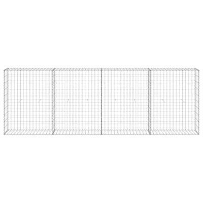 Schanskorfmuur met deksels 300x30x100 cm gegalvaniseerd staal