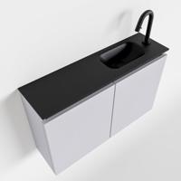 MONDIAZ TURE 80cm toiletmeubel cale. EDEN wastafel urban rechts 1 kraangat - thumbnail