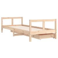 Kinderbedframe met lades 80x200 cm massief grenenhout - thumbnail
