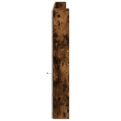 Hoofdbordkast met LED 220x16,5x103,5 cm gerookt eikenkleurig Hoofdbordkast met LED 220x16,5x103,5 cm gerookt eikenkleurig