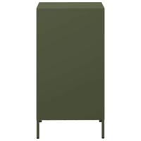 Dressoir 35x39x73,5 cm koudgewalst staal olijfgroen - thumbnail