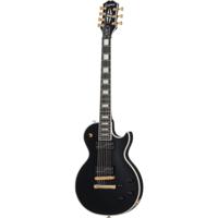 Epiphone Matt Heafy Origins Les Paul Custom 7-String Ebony 7-snarige elektrische gitaar met koffer - thumbnail