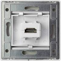 Renkforce RF-4724906 HDMI Adapter [1x HDMI-bus - 1x HDMI-bus] Wit Vergulde steekcontacten - thumbnail