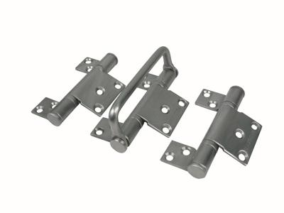 SF7S-Scharnierset hendel offset satin