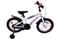 Volare lily kinderfiets - meisjes - 16 inch - wit roze paars - twee handremmen - thumbnail
