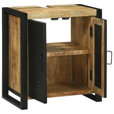 Wastafelkast met plank Bruin 55 x 35 x 60 cm Massief Mango Hout
