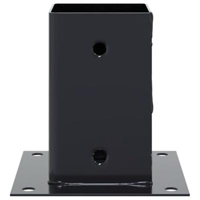 Paondervoeten vierkant 4st 91x91mm gepoedercoat staal antraciet Paondervoeten vierkant 4st 91x91mm gepoedercoat staal antraciet