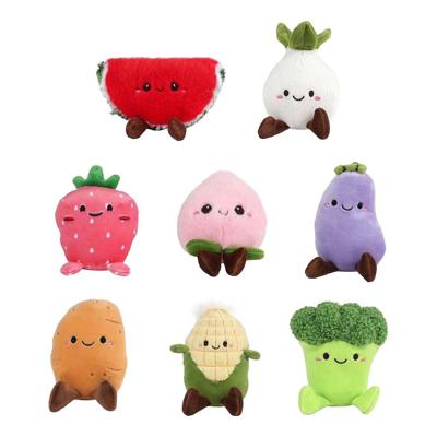 Z1 Fluffy menu groente/fruit pluche 12-14cm