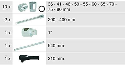 KS Tools 911.0814 NEW-55599 Dopsleutelset
