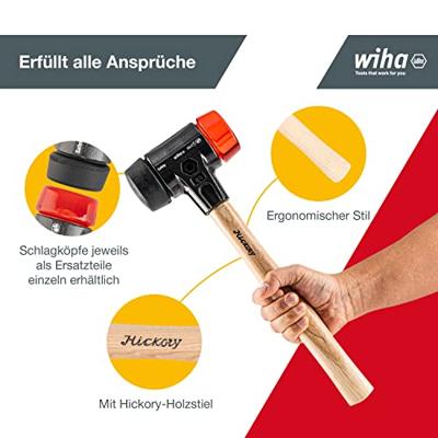 Wiha 832-38 60 26614 Kunststof hamer Middelhard, Middelzacht 1640 400 mm 1 stuk(s)