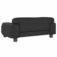 Hondenmand 70x45x30 cm kunstleer zwart - thumbnail