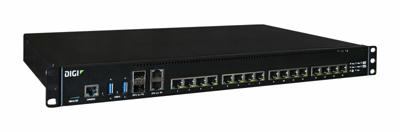 Digi De internationale EZ16-c100-VS verbindt Ez 16 Mei Seriële Server 16 Rs-232/422/485 Seriële Poorten Ons Machtskoord
