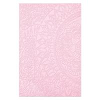 Sizzix • 3-d textured impressions embossing folder half mandala - thumbnail