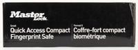 Masterlock Compacte Kluis, biometrisch, digitaal - MLD08EB MLD08EB - thumbnail