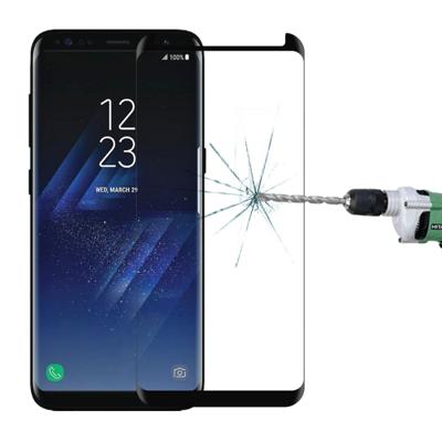 Voor Galaxy S8 PLUS / G955 0 26 mm 9H oppervlaktehardheid 3D Explosieveilig niet-volledig scherm gebogen zaak vriendelijke gehard glas Film(Black)
