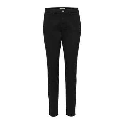 SELECTED FEMME slim fit chino Miley zwart