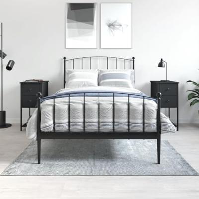 Nachtkastjes 2 st 32x42x70 cm bewerkt hout zwart