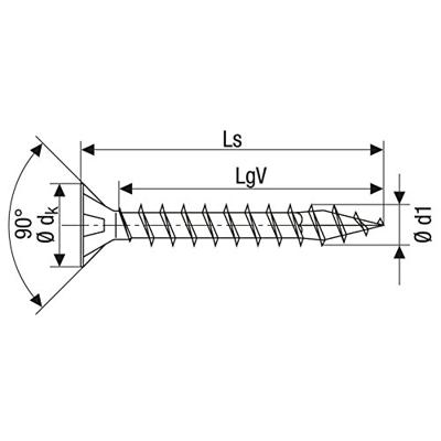 SPAX 1197000400453 R 88091 Senkkopf T-STAR Houtschroef 4 mm 45 mm T-STAR plus RVS A2 200 stuk(s)