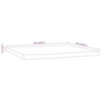 Tafelblad vierkant natuurlijke rand 60x60x2,5 cm acaciahout - thumbnail