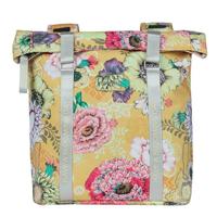 Basil bloom field dubbele fietstas - waterdicht, geheel gevoerd, honey yellow - thumbnail