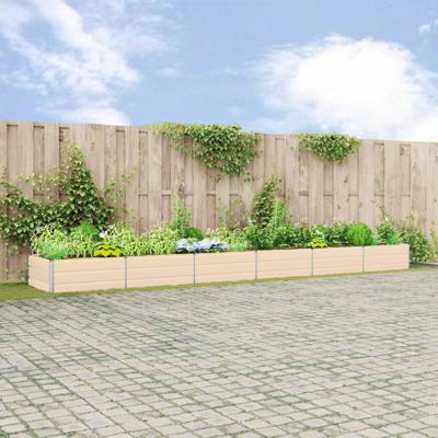 Plantenbak Ivoor 195 x 100 x 45 cm Gegalvaniseerd staal Plantenbak Ivoor 195 x 100 x 45 cm Gegalvaniseerd staal