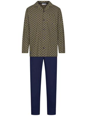 Duurzame katoenen heren doorknooppyjama