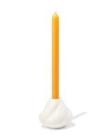 HEMA Kandelaar 9.2x9cm keramiek twist crème (creme) - thumbnail