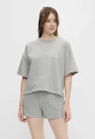 - Loungewear Top - Summer 2/4 wijde top - Oversized jogging T-shirt korte mouw - thumbnail
