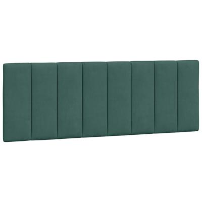 Bed met matras "Hanko" fluweel donkergroen 120x200 cm - thumbnail