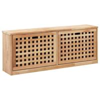 VidaXL Schoenenopbergbank 94x20x38 cm massief walnotenhout - thumbnail