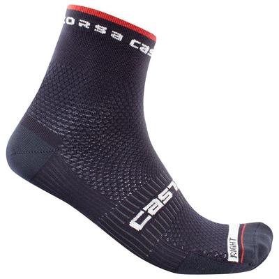 Castelli Rosso corsa 9 fietssokken blauw heren S-M
