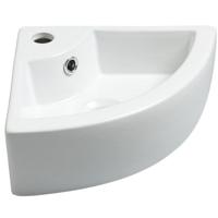 Wiesbaden Pallas hoekfontein 44,5 x 32,5 x 13 cm keramiek glans wit - thumbnail