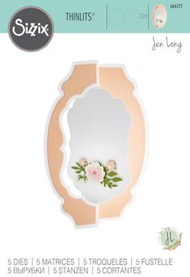 Sizzix • thinlits die set card label 5pcs