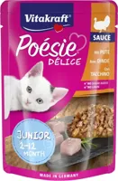 Vitakraft Poésie Délice Junior kalkoen in saus 85g - thumbnail