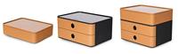 HAN HA-1120-83 Smart-box Allison Met 2 Lades Caramel Bruin, Stapelbaar - thumbnail