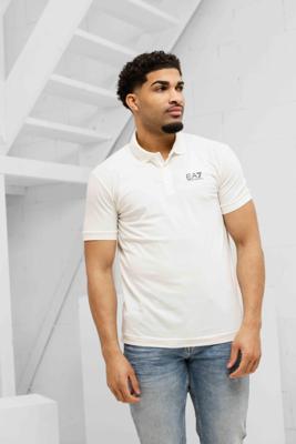 EA7 Emporio Armani 8NPF14 Polo Heren Gebroken Wit - Maat XL - Kleur: Gebroken Wit | Soccerfanshop